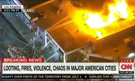 التهاب در آمریکا؛ حکومت نظامی در ۲۵ شهر ، بازداشت ۱۴۰۰ معترض