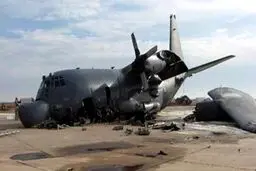 حادثه برای هواپیمای c-130 ائتلاف آمریکا هنگام فرود در پایگاه التاجی بغداد