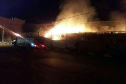 آتش سوزی در محوطه کلیسای مریم مقدس