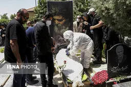 پیکر علیرضا راهب در خانه ابدی