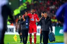 پرسپولیسی‌ها بر بالین محمد انصاری/عکس