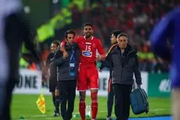 پرسپولیسی‌ها بر بالین محمد انصاری/عکس