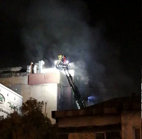 حریق در یک کلینیک درمانی در خیابان شریعتی تهران