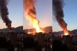 حریق کلینیک سینا اطهر کنترل شد