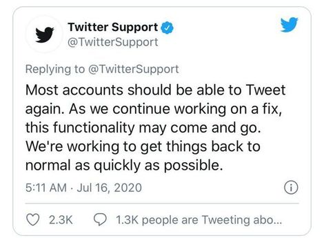 توییتر برخی اشخاص سرشناس هک شد