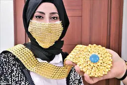 ماسک‌های ۳ میلیون تومانی با نخ طلا