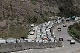جاده هراز یک طرفه شد