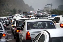 ترافیک پرحجم در محورهای هراز و فیروزکوه