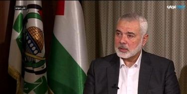 هنیه: توافق امارات، خنجری از پشت به ملت فلسطین است