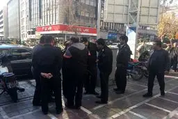 درگیری پلیس تهران با سارقان مسلح در خیابان جمهوری + عکس