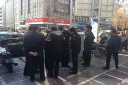 درگیری پلیس تهران با سارقان مسلح در خیابان جمهوری + عکس