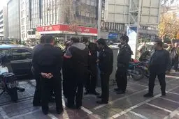 درگیری پلیس تهران با سارقان مسلح در خیابان جمهوری + عکس