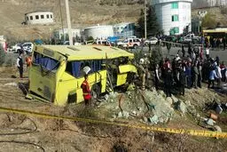 اولین عکس از دانشجویان کشته شده در تصادف اتوبوس