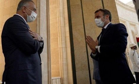 الکاظمی: حاکمیت عراق خط قرمز است/ ماکرون: متعهد به حمایت از عراق هستیم