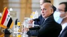 فؤاد حسین در دیدار با ظریف: عراق اجازه نمی دهد تهدیدی از خاکش متوجه همسایگان شود