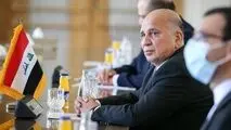 فؤاد حسین در دیدار با ظریف: عراق اجازه نمی دهد تهدیدی از خاکش متوجه همسایگان شود