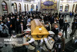 مراسم اقامه نماز بر پیکر محمدرضا شجریان انجام شد + تصاویر