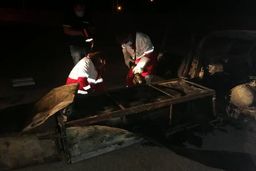 جنازه‌ای که در آمبولانس اردکان سوخت