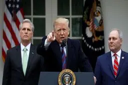 ترامپ کنگره را تهدید کرد: دولت را برای سالها تعطیل و حالت فوق العاده اعلام می کنم