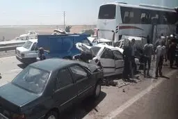 تصادف زنجیره ای در چابهار/ ۶ نفر مصدوم شدند
