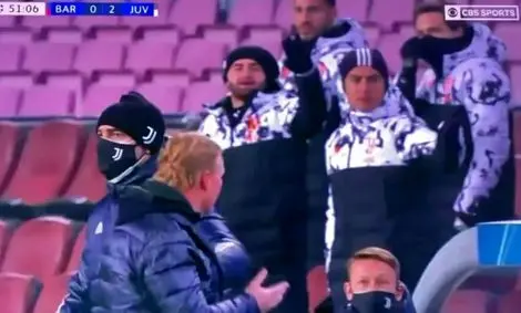 درگیری عجیب رونالد کومان با نیمکت یوونتوس