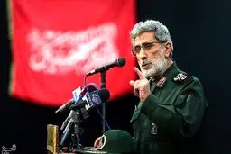 سردار قاآنی: با تمامی نیروهای مدافع کشور در گرفتن انتقام شهید فخری‌زاده هم‌پیمان می‌شویم