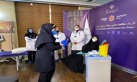 انجام موفقیت آمیز اولین تزریق واکسن ایرانی کرونا