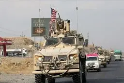 کاروان ائتلاف آمریکایی در استان صلاح الدین عراق هدف انفجار قرار گرفت