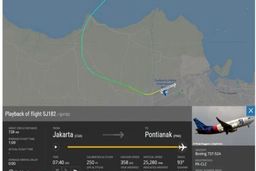 هواپیمای مسافربری اندونزیایی در اقیانوس سقوط کرد