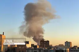 توضیح درباره دود مشاهده شده از نقاط مختلف تهران/آتش‌سوزی در یک بارانداز در خیابان شوش