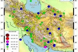 ایران بیش از ۹۰۰ بار لرزید