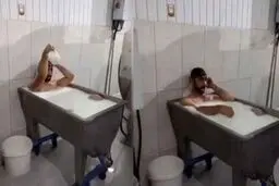۱۵ سال زندان برای حمام با وان پر از شیر!