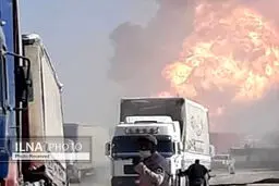 ۱۰۰۰ دستگاه کامیون در انفجار گمرک اسلام‌قلعه دچار حریق شدند/ مرز دوغارون حداقل ۲ هفته تعطیل است