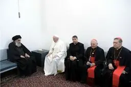 بیانیه واتیکان پس از دیدار پاپ با آیت الله سیستانی