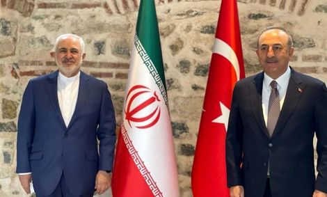 گفت‌وگوی ظریف با وزیر خارجه ترکیه