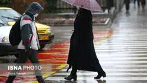 بارش باران در ۱۹ استان کشور