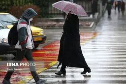 بارش باران در ۱۹ استان کشور
