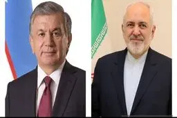 ظریف با رئیس جمهور ازبکستان دیدار کرد