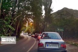 ترافیک سنگین در محور چالوس