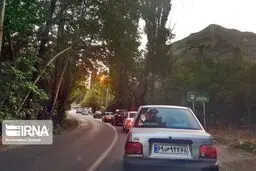 ترافیک سنگین در محور چالوس