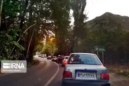 ترافیک سنگین در محور چالوس