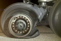 ترکیدگی تایر هواپیمای ایرباس در فرودگاه تبریز