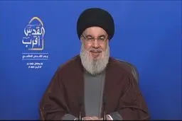 دبیرکل حزب‌الله لبنان: مسئله قدس و فلسطین، حقی غیر قابل تغییر است