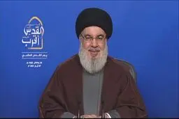 دبیرکل حزب‌الله لبنان: مسئله قدس و فلسطین، حقی غیر قابل تغییر است