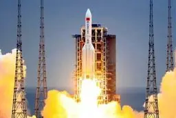 تکه جداشده‌ی موشک فضایی چینی بر روی دریای عرب متلاشی شد