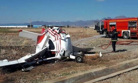 دو کشته در سقوط هواپیمای آموزشی در اراک