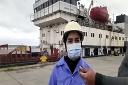 آغاز به کار نخستین بانوی ملوان ایرانی در دریای خزر