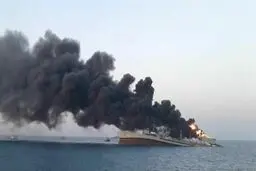 استانداری هرمزگان: حادثه آتش‌سوزی خارک ۳۳ مصدوم داشته است