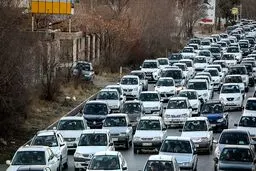 ترافیک سنگین در خروجی های تهران به سمت لواسان و بومهن/تردد پرحجم خودرو در محورهای تهران-شمال