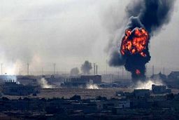 وقوع سه انفجار در پایگاه آمریکایی «ویکتوری» در بغداد